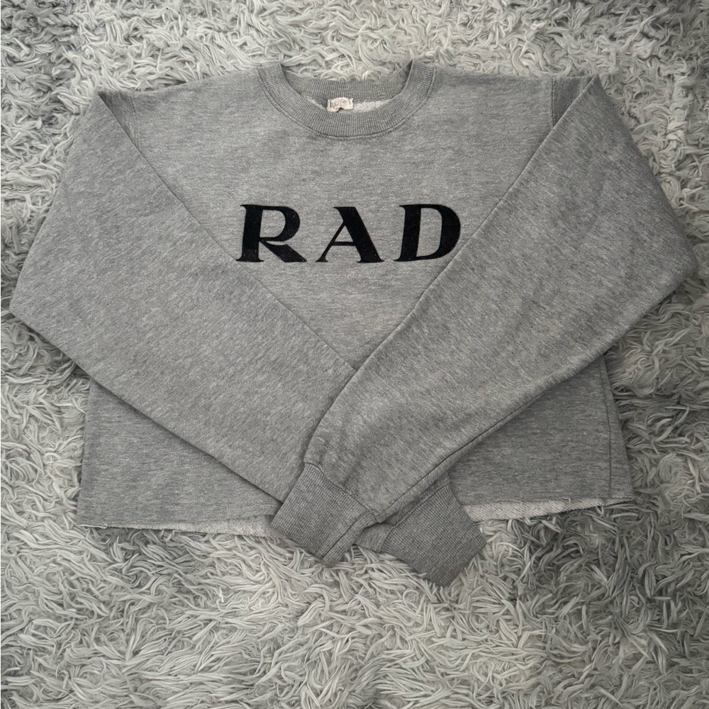 Gray RAD Cropped Sweatshirt (S)